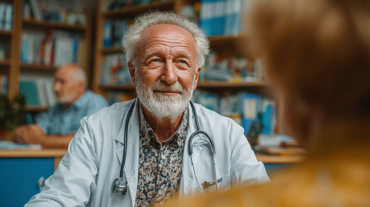 Дієтолог консультує літню жінку щодо здорового харчування